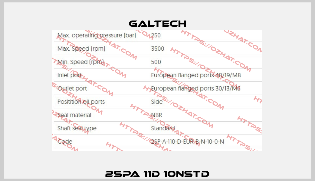 2SPA 11D 10NSTD Galtech