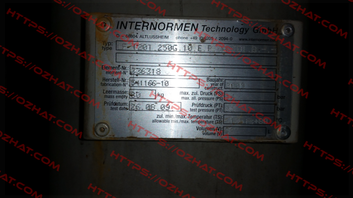 LF.1201.250G.10.E.P.VA.-.FD1.B Internormen