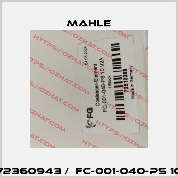 72360943 /  FC-001-040-PS 10 MAHLE