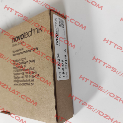 P/N: 400023234 Type: TS-0075 Novotechnik