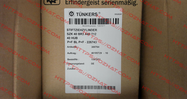 SZK 40 BR3 A42 T12 / 300784 Tünkers