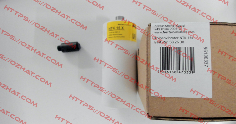 P/N: 03315000, Type: NTK 15 X NetterVibration