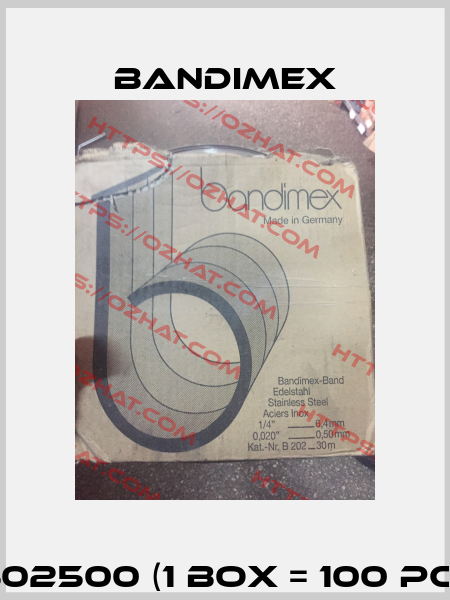 10502500 (1 Box = 100 pcs.)  Bandimex