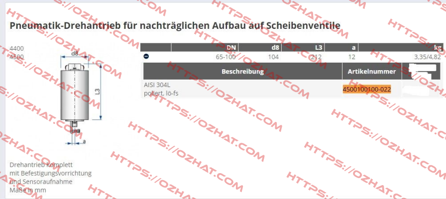4500100100-022 Kieselmann