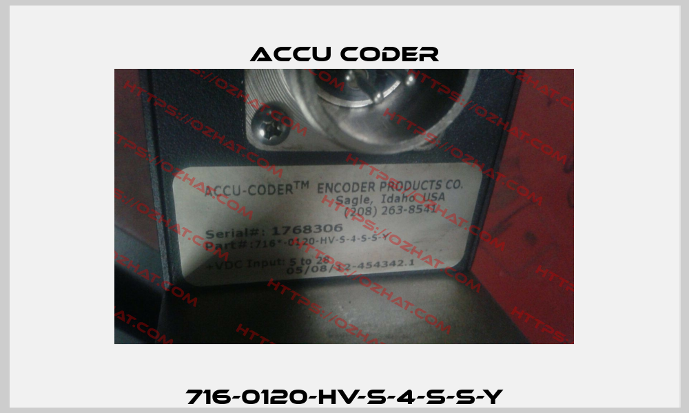 716-0120-HV-S-4-S-S-Y ACCU-CODER