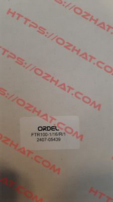 FTR100-1/16/R/1 Ordel