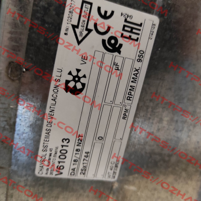 V610013 / DA 18/18 N2T 00 25X1744 VE Chaysol