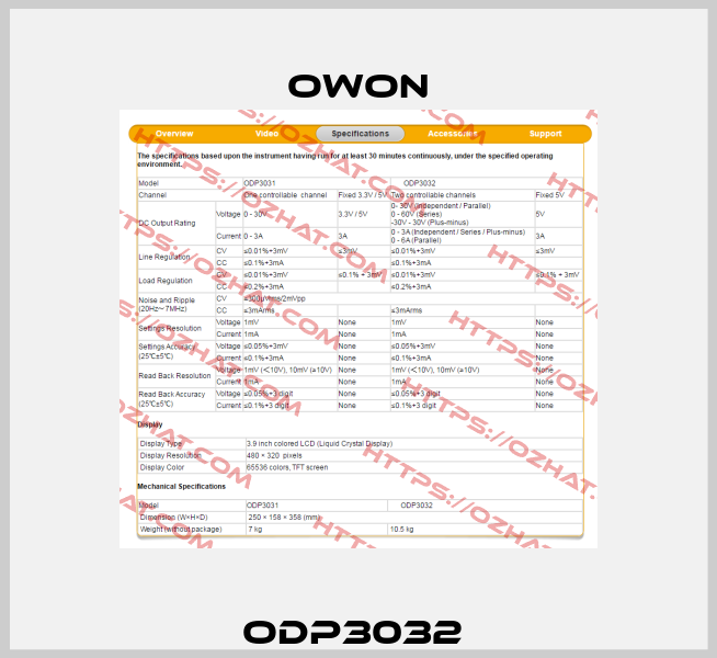 ODP3032  Owon