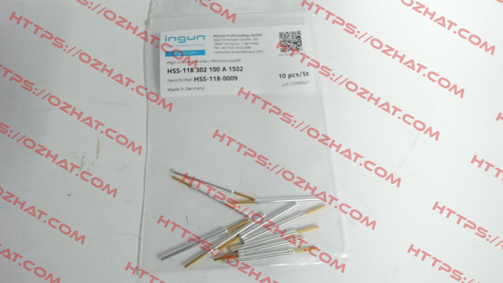 HSS-118 302 100 A 1502 Ingun