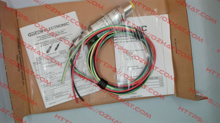 P/N: 921758, Type: HDA 47F9-A-3000-DS-000(PSI)72inch Hydac