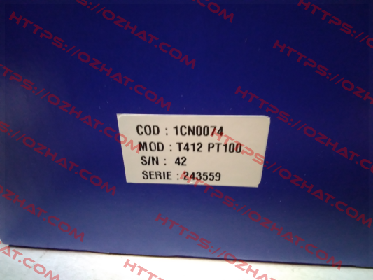 P/N: 1CN0074 Type: T412 Tecsystem