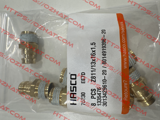 Z811 13x16x1,5 Hasco