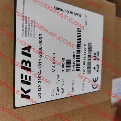 D3-DA-310/A-1811-20 Keba