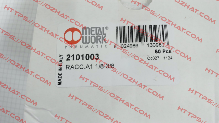 2101003 Metal Work