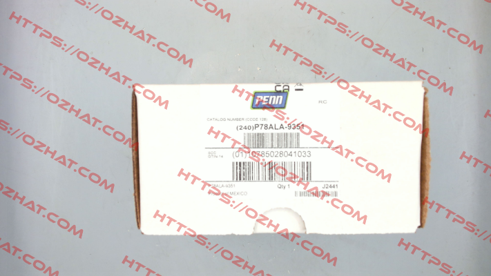 P78ALA-9351 (P78A) 7/16" UNF Johnson Controls