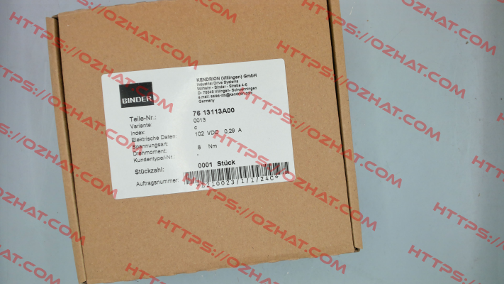 76 13113A00-0013 Binder