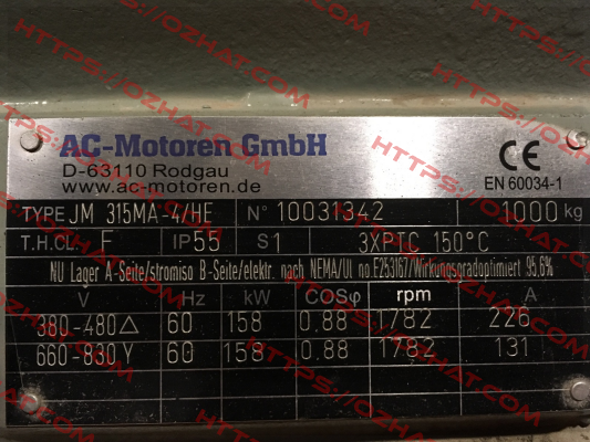 ACM 315 MA-4/PHE AC Motoren