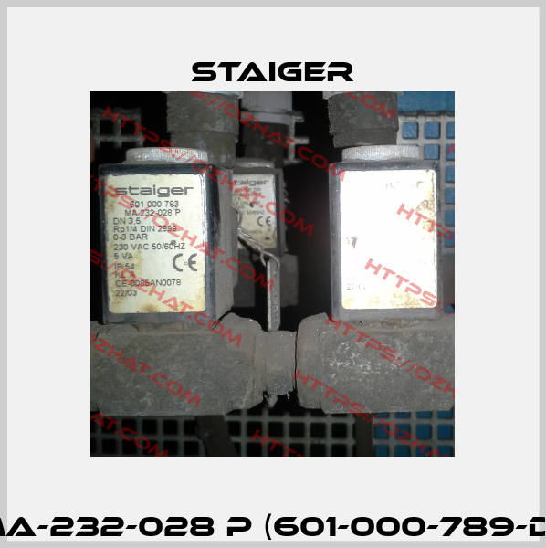 MA-232-028 P (601-000-789-D)  Staiger