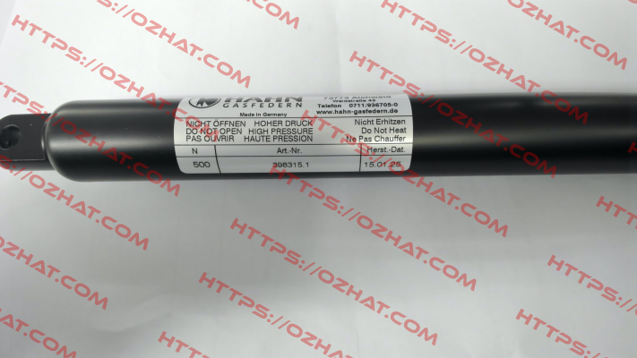 S10 28 130 1 400 GZ18 AB16 500N Hahn Gasfedern