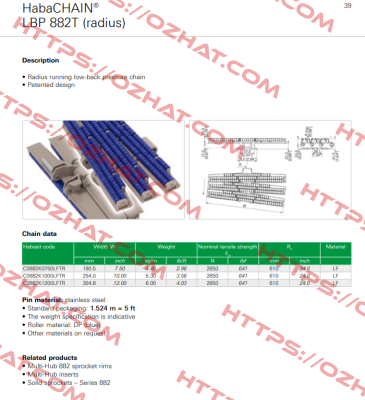 C0882K1200LFTR-N4 Habasit