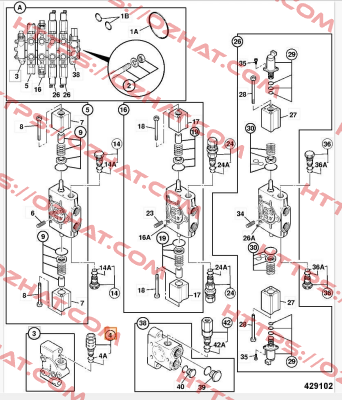 JCB Valve relief Husco