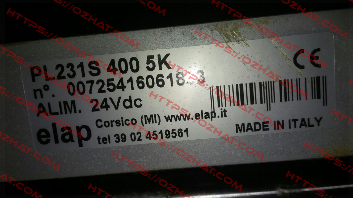 PL231-400- 5k  ELAP