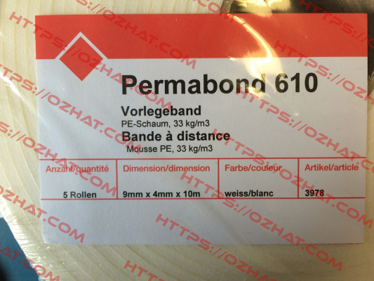 Permabond 610(not available)  Permabond