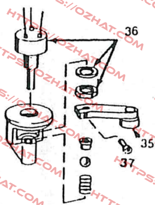 Index 37 Screw for lever Midori