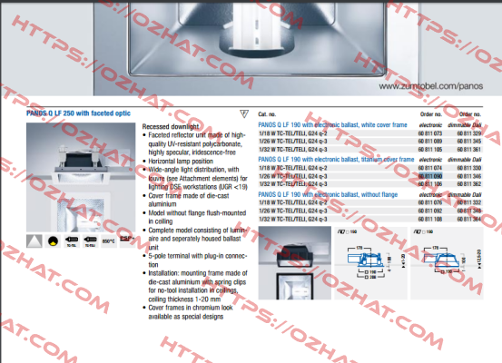60 811 090 obsolete  Zumtobel