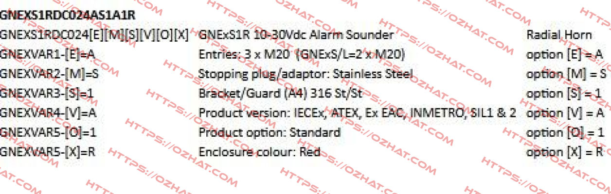 GNExS1RDC024AS1A1R E2S