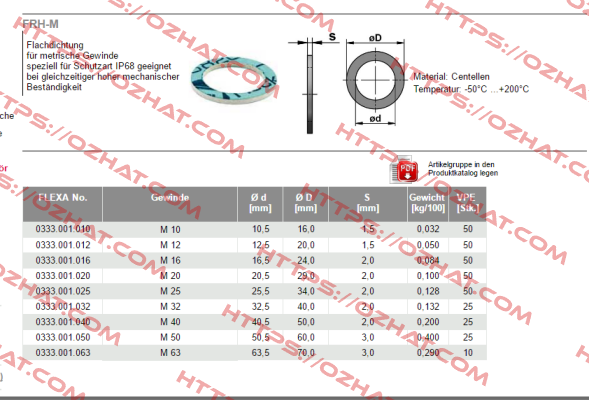 333001040 (1 x 10 pcs.)  Flexa
