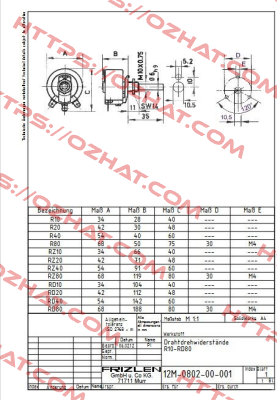 R40-1.0K/50Watt Frizlen