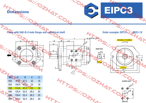 EIPC3-032RA23-10 6000300207 Eckerle