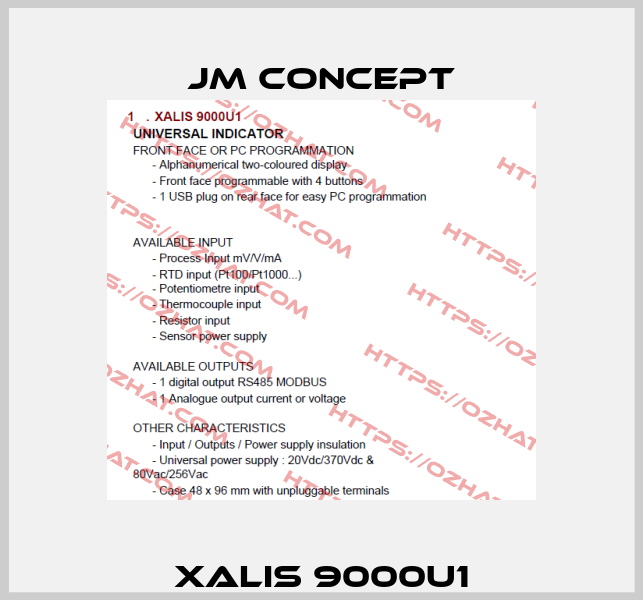 XALIS 9000U1 JM Concept