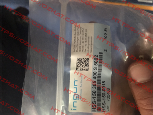 HSS-150 305 400 S 5002 Hochstromstift Ingun