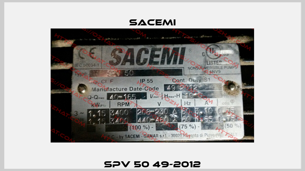 SPV 50 49-2012 Sacemi