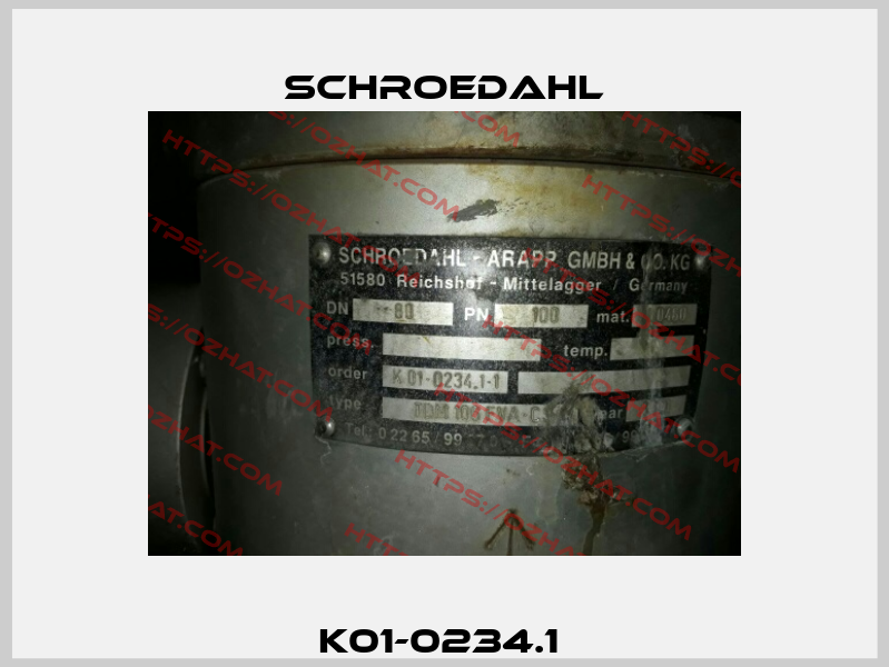 K01-0234.1  Schroedahl