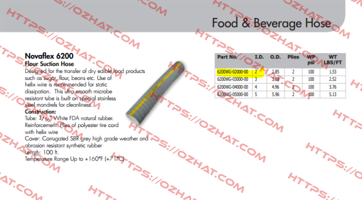 6200WG-02000-00  NOVAFLEX