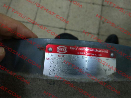 Front Cover For DR132M/12-2 Q  Dietz-Motoren