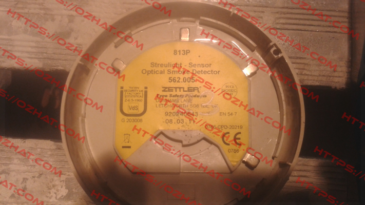 813P (562.005) - obsolete, replaced by 850P (516.850.052)  Tyco Fire