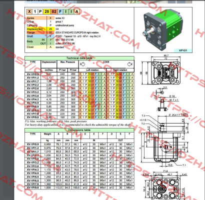 Seals kit FKM VITON XV1 8KGX1P1.V  Vivoil Oleodinamica Vivolo