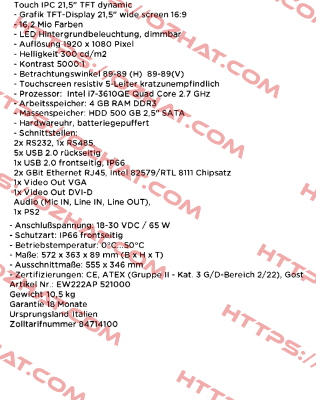 EW222AP521000  Esa