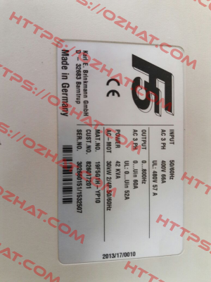 19F5G1H-YP10, SN: 302660151/1532507  LAIPPLE KEB