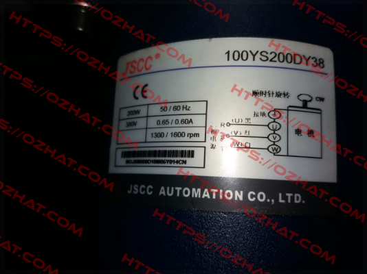 100YS200DY38  JSCC AUTOMATION CO., LTD.