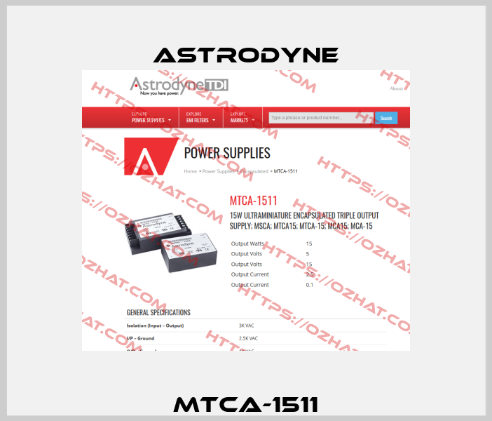 MTCA-1511 Astrodyne