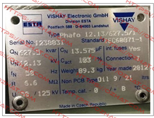 Phafo 12,13/627,5/1  Vishay