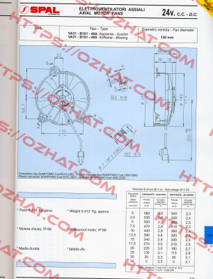 VA31-B100-46A 10FT SPAL