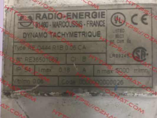 RE O444 R1B 0 06 CA   Radio Energie