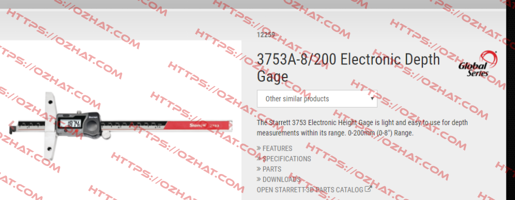 3753A-8/200 Starrett