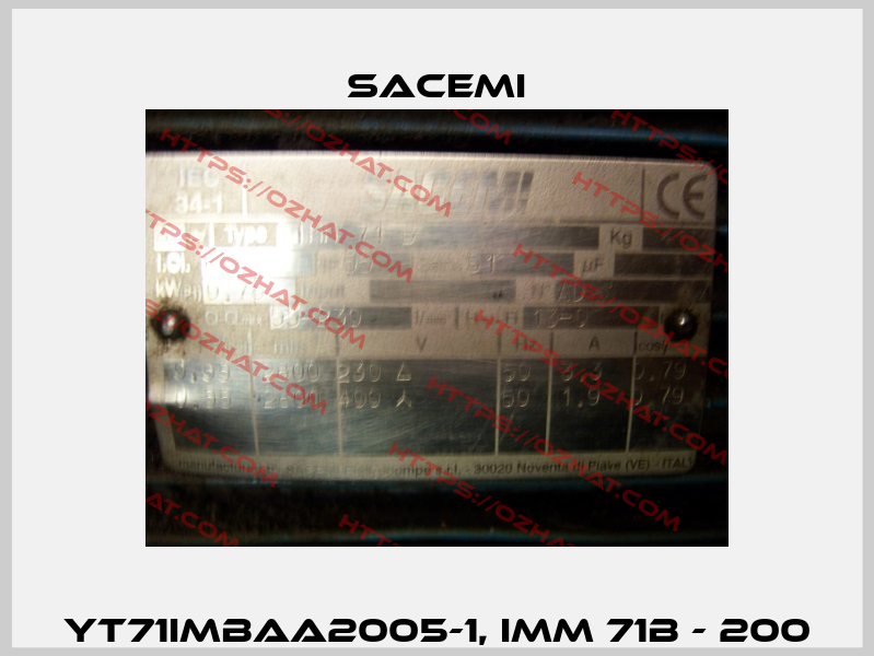 YT71IMBAA2005-1, IMM 71B - 200 Sacemi
